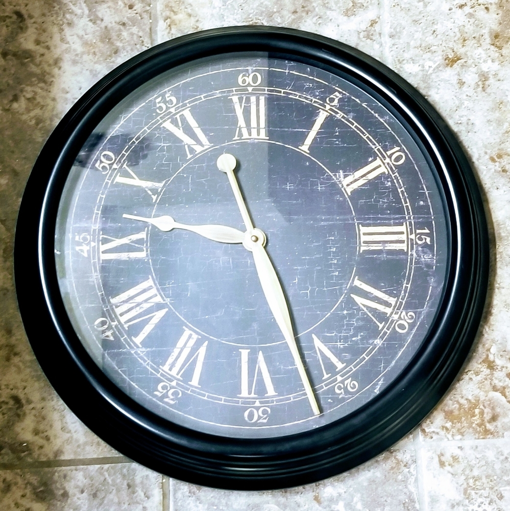 Large Roman Numeral Wall Clock